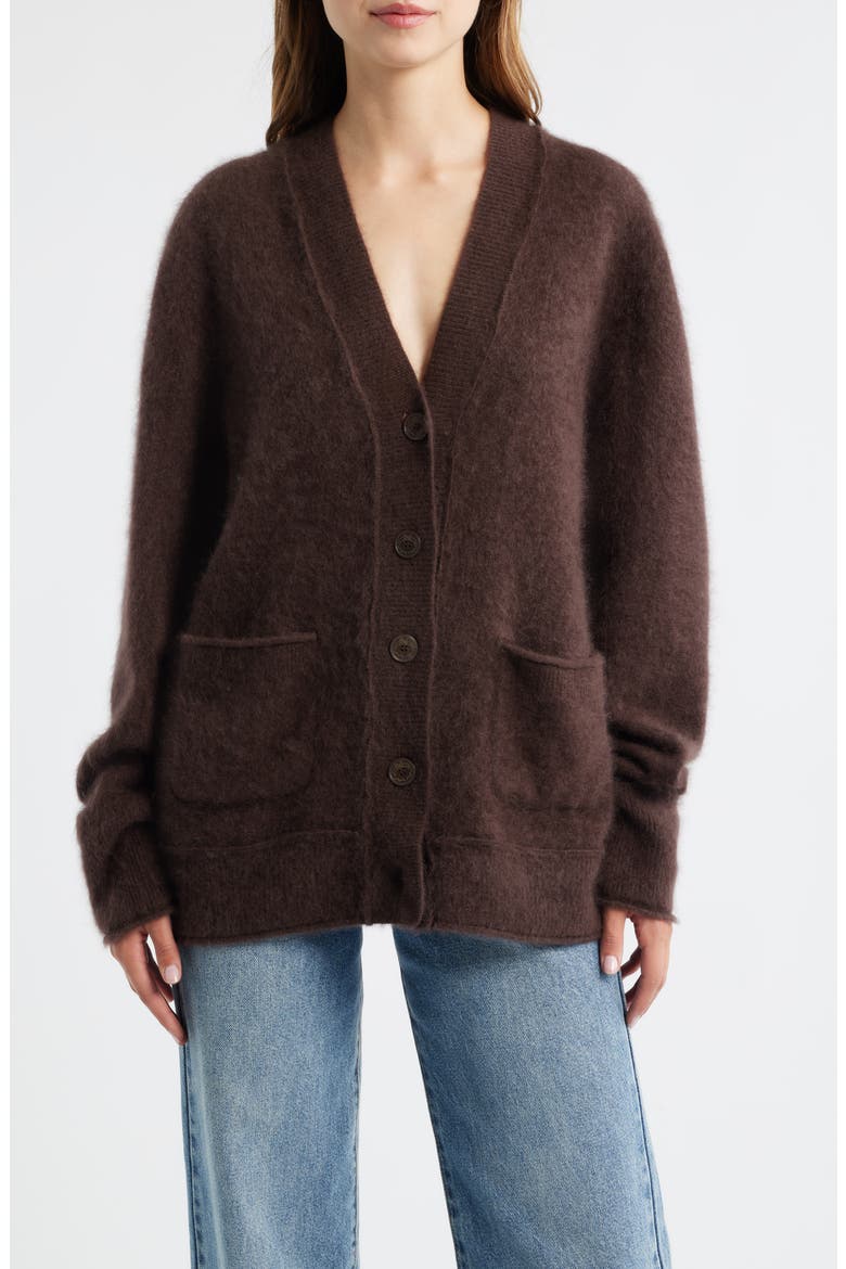 Applene Cashmere Cardigan, Main, color, CHOCOLATE BROWN