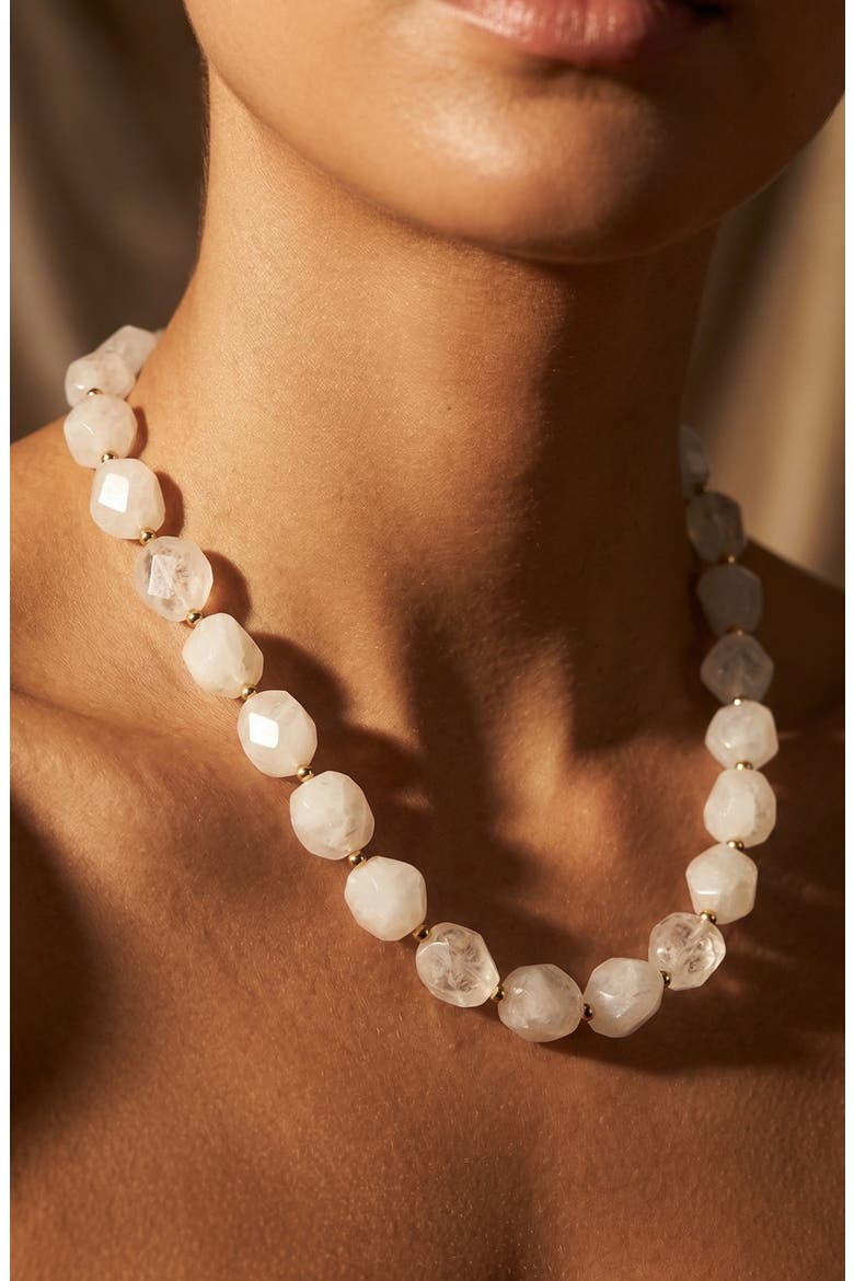 Rocky Necklace, Alternate, color, WHITE