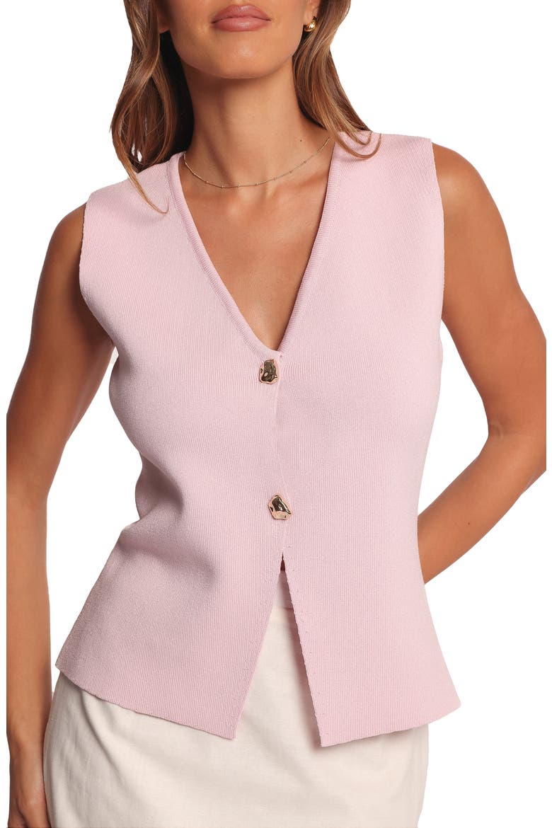 Everlee Knit Vest, Alternate, color, PINK