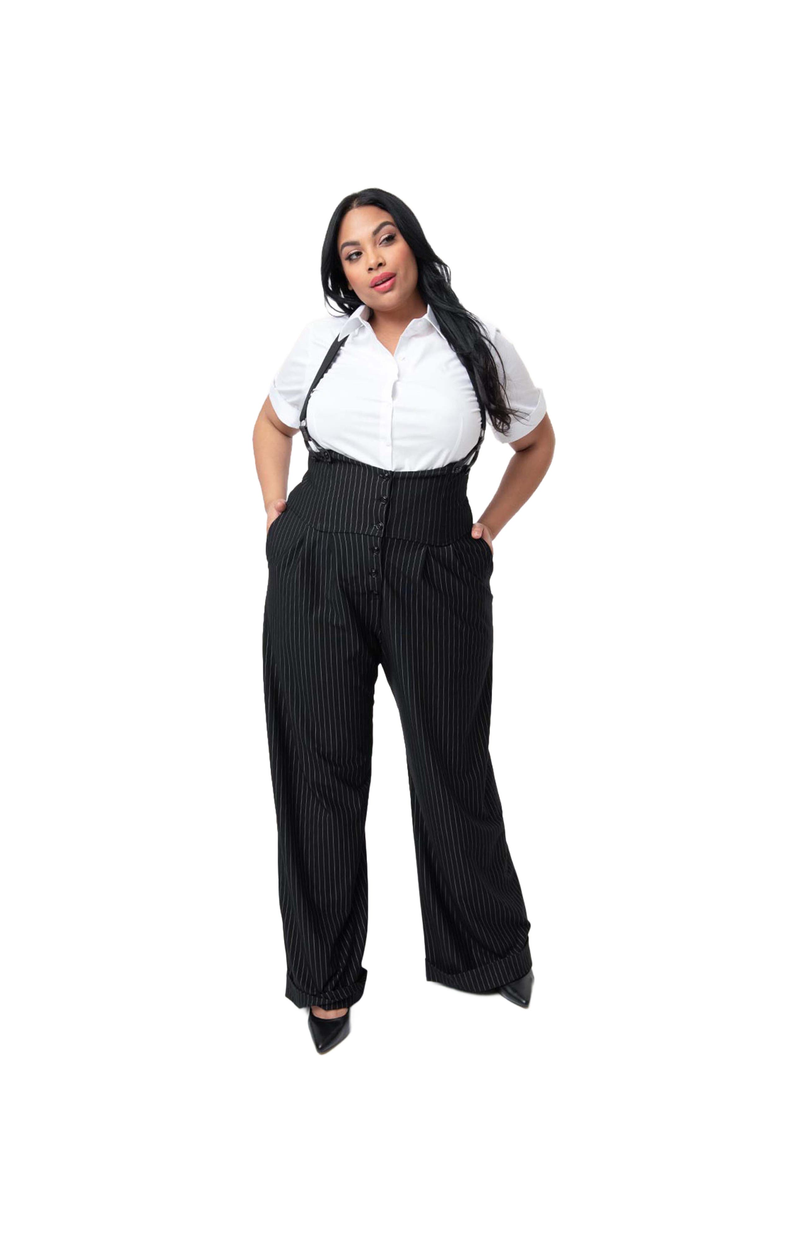 Black & White Pin Stripe