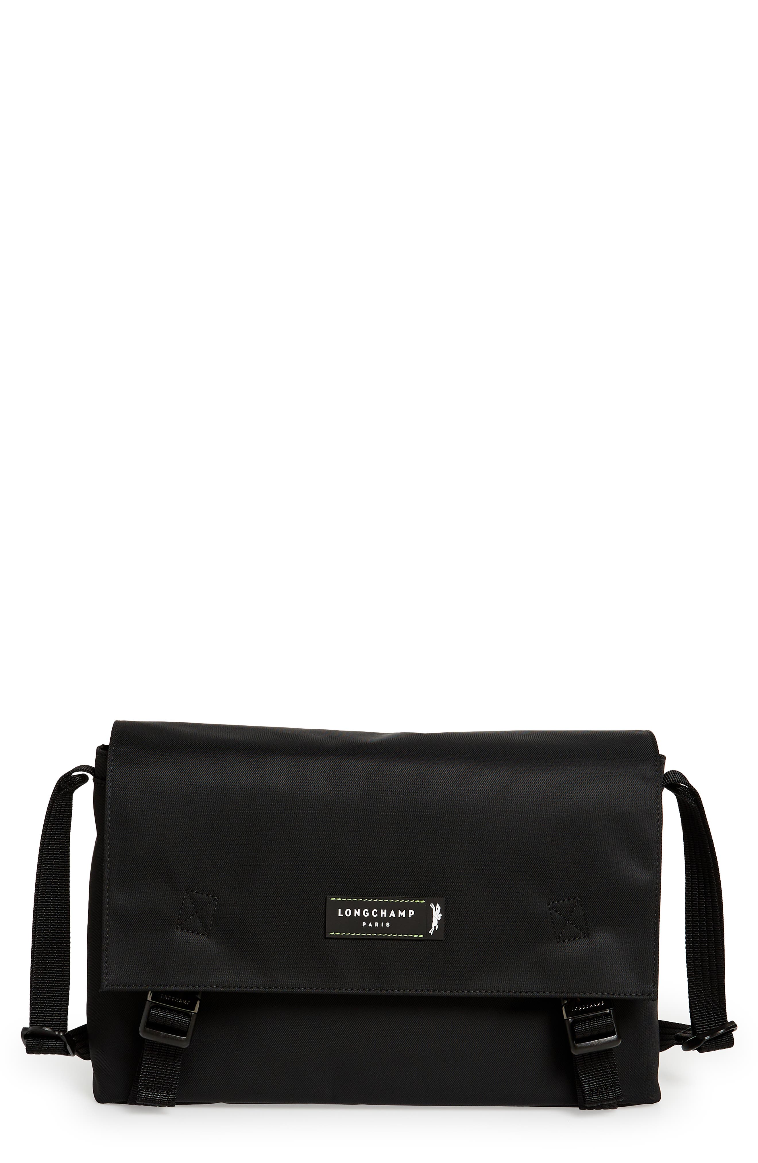 Longchamp Green District Flap Messenger Bag, Main, color, 