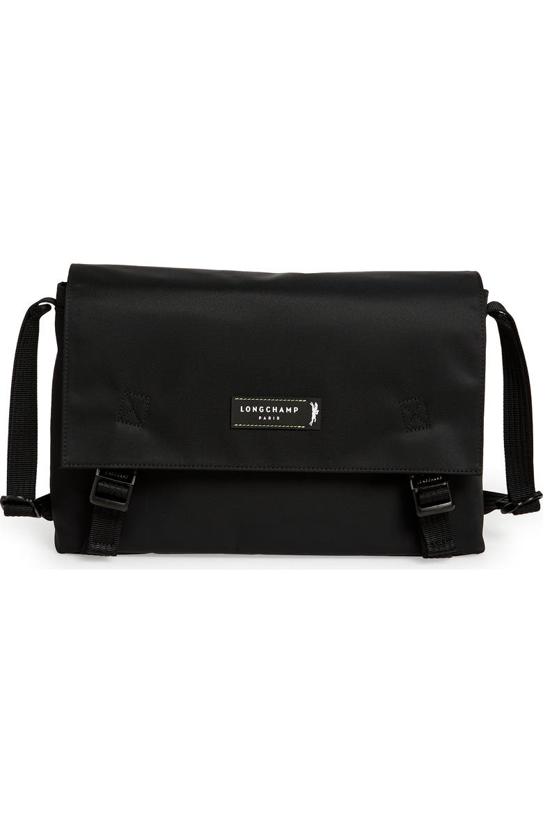 Longchamp Green District Flap Messenger Bag, Main, color,