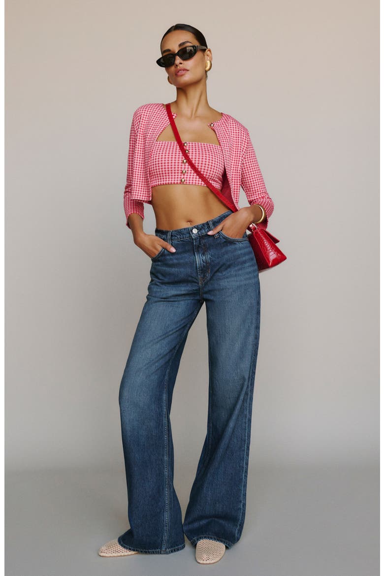 Palmer High Waist Baggy Wide Leg Jeans, Alternate, color, OTTER