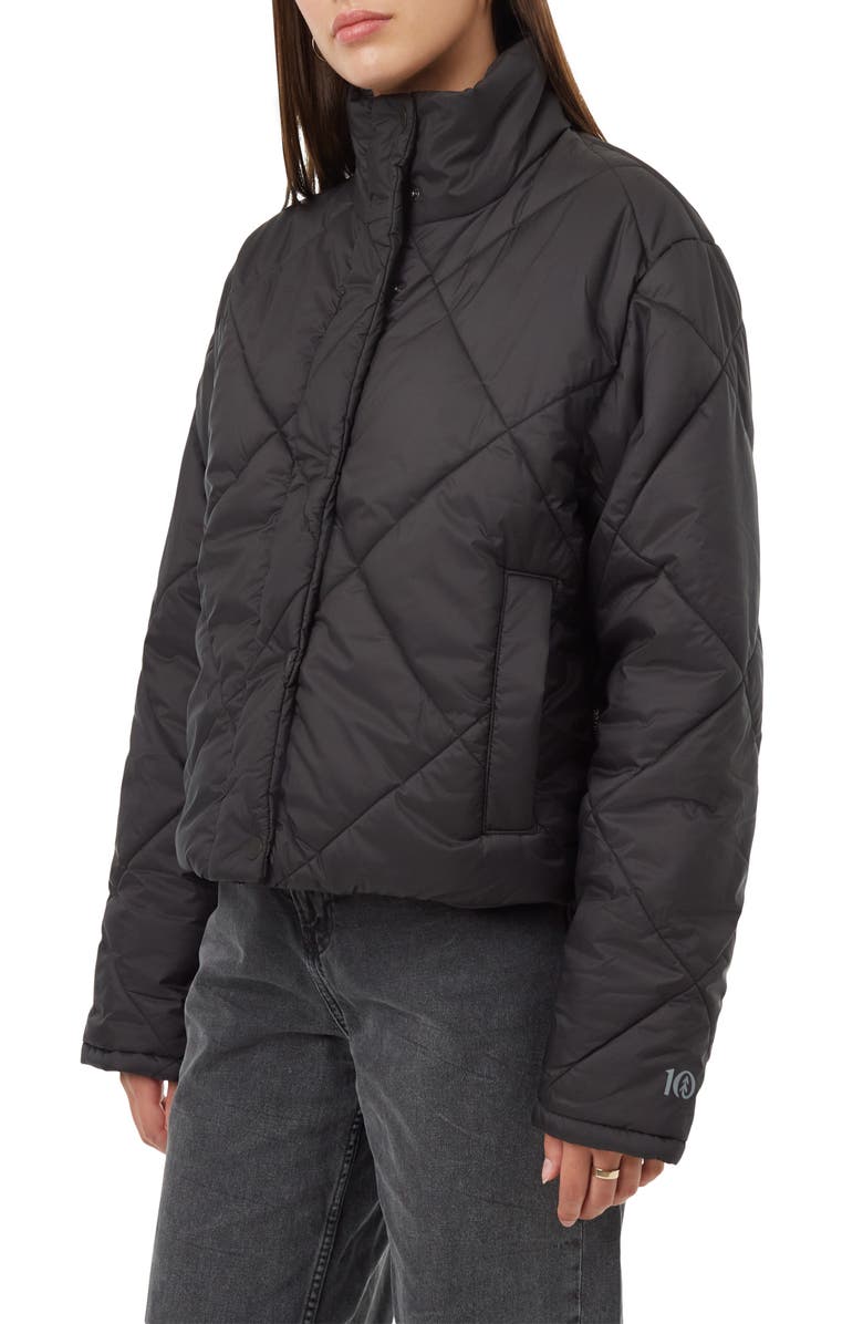 tentree Cloud Shell Water Resistant Short Puffer Jacket, Main, color, 