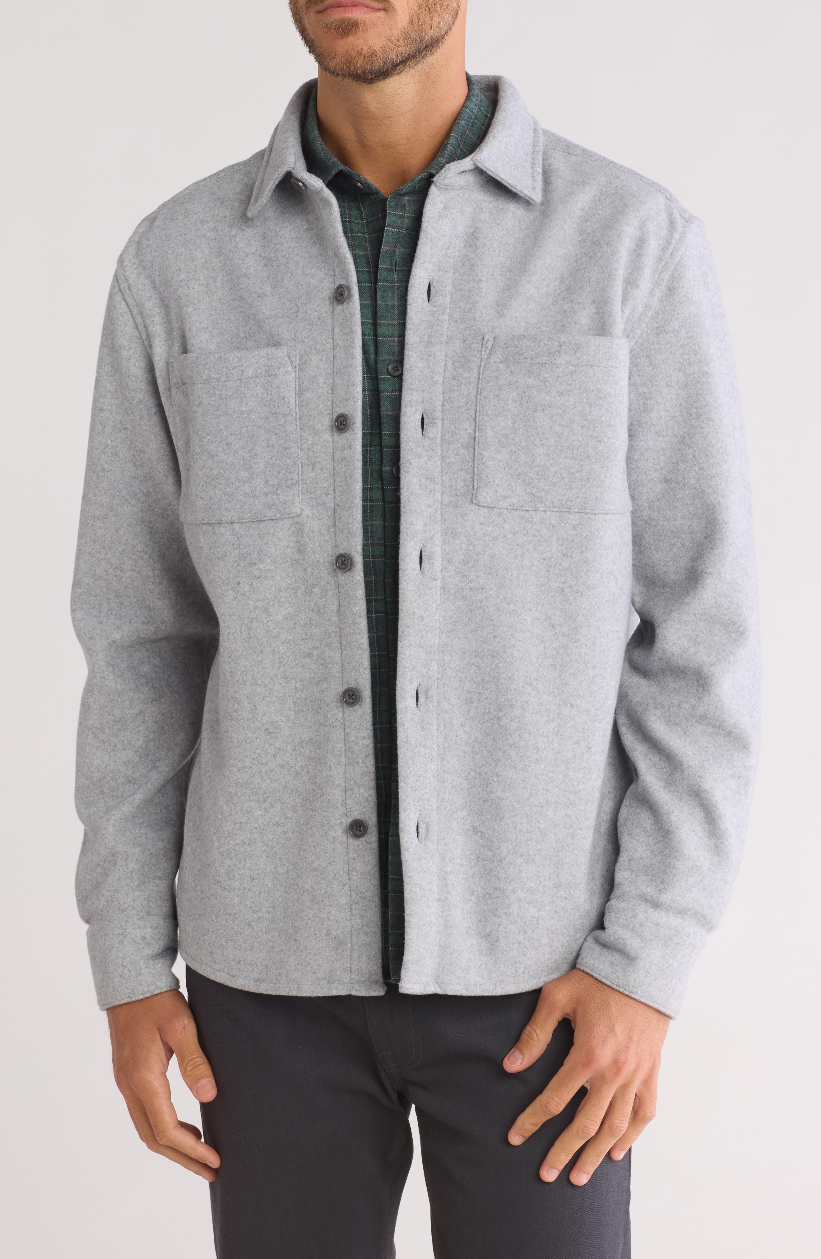 WESTZEROONE Claudio Flannel Button-Up Jacket