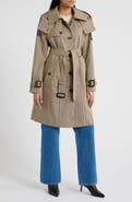 London Fog Water Resistant Belted Trench Coat