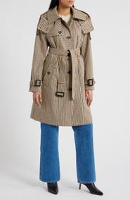 London Fog Water Resistant Belted Trench Coat