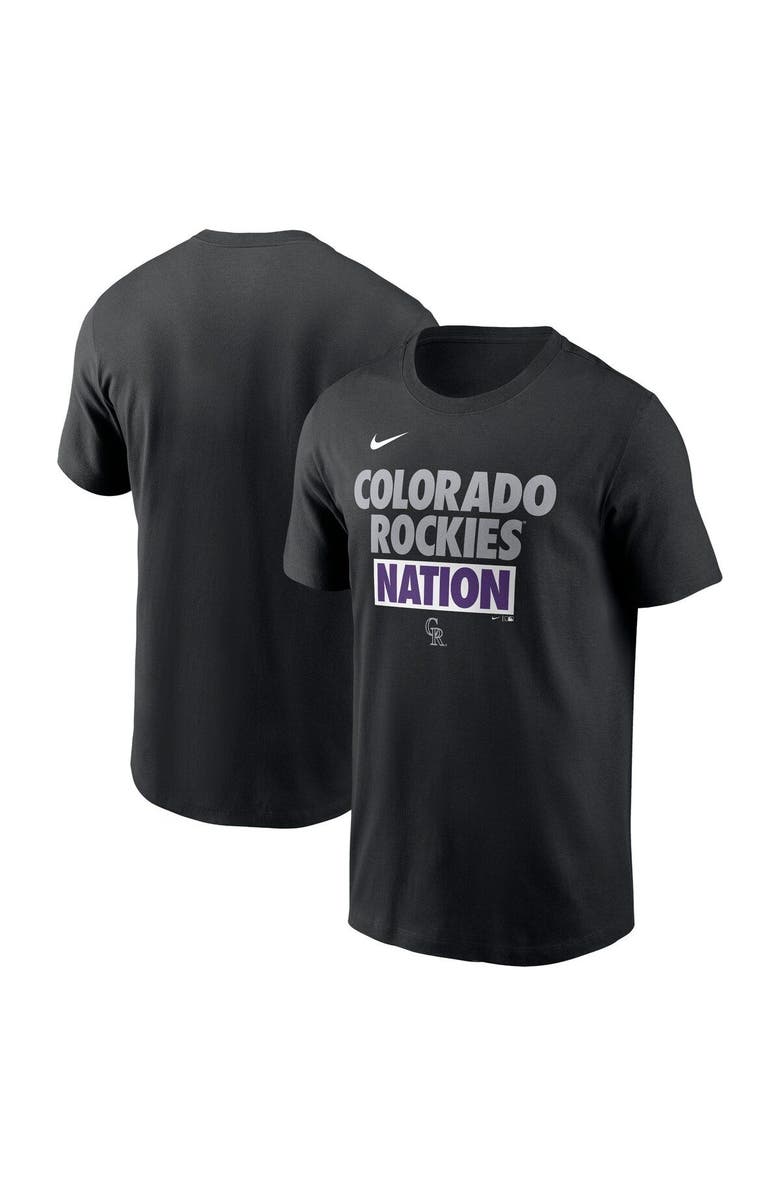 Nike Men's Nike Black Colorado Rockies Rally Rule T-Shirt, Main, color, Black