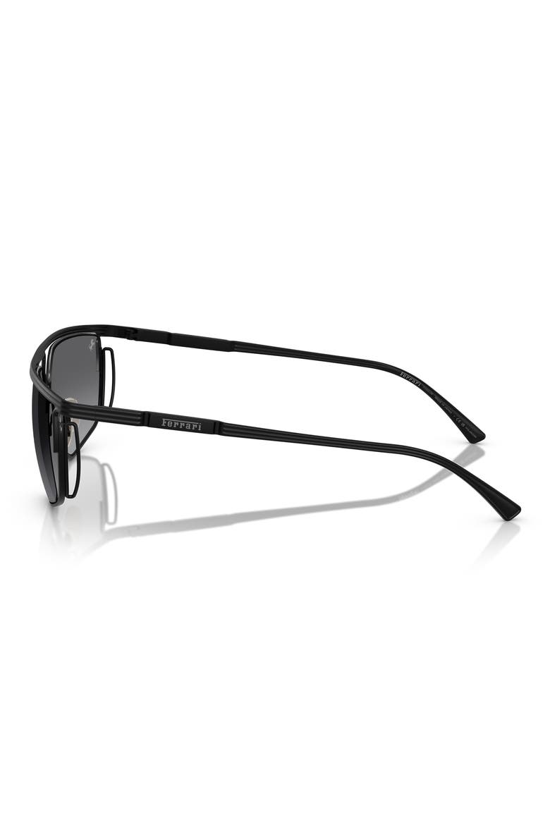 59mm Polarized Gradient Irregular Sunglasses, Alternate, color, BLACK / GREY GRADIENT POLAR