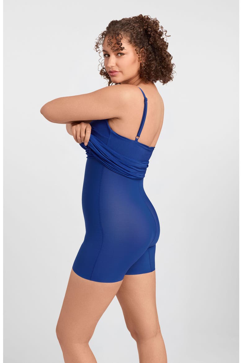 Sculpting Shapewear Scoop Neck Cami Maxi Dress, Alternate, color, Indigo