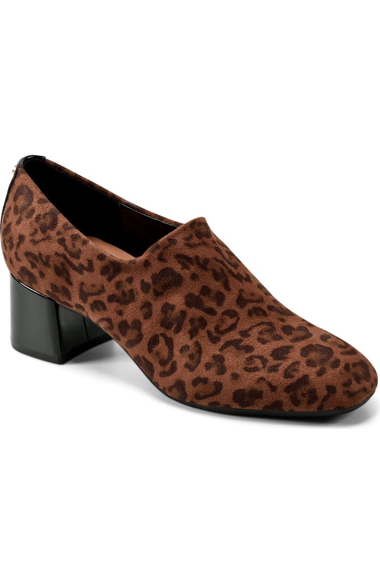 Easy Spirit Denisa Block Heel Pump, Main, color, Medium Brown