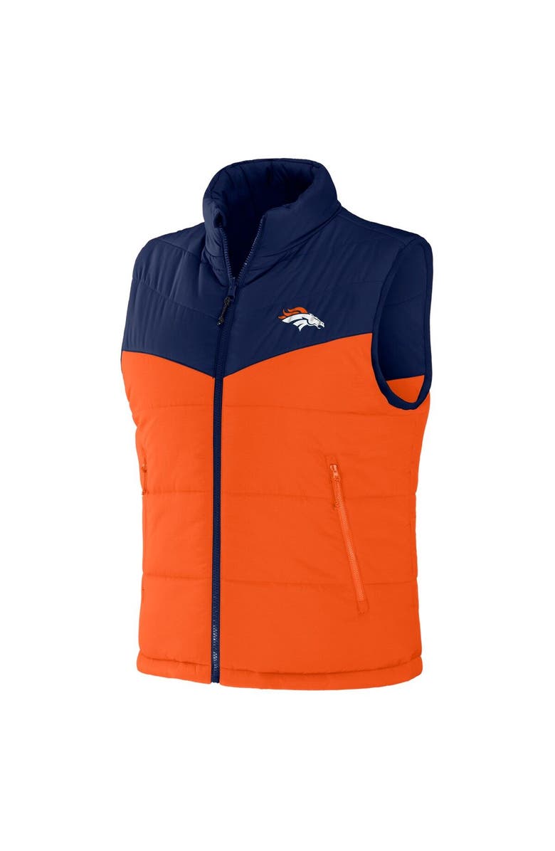 NFL X DARIUS RUCKER Men's NFL x Darius Rucker Collection by Fanatics Navy Denver Broncos Colorblocked Full-Zip Vest, Alternate, color, Navy