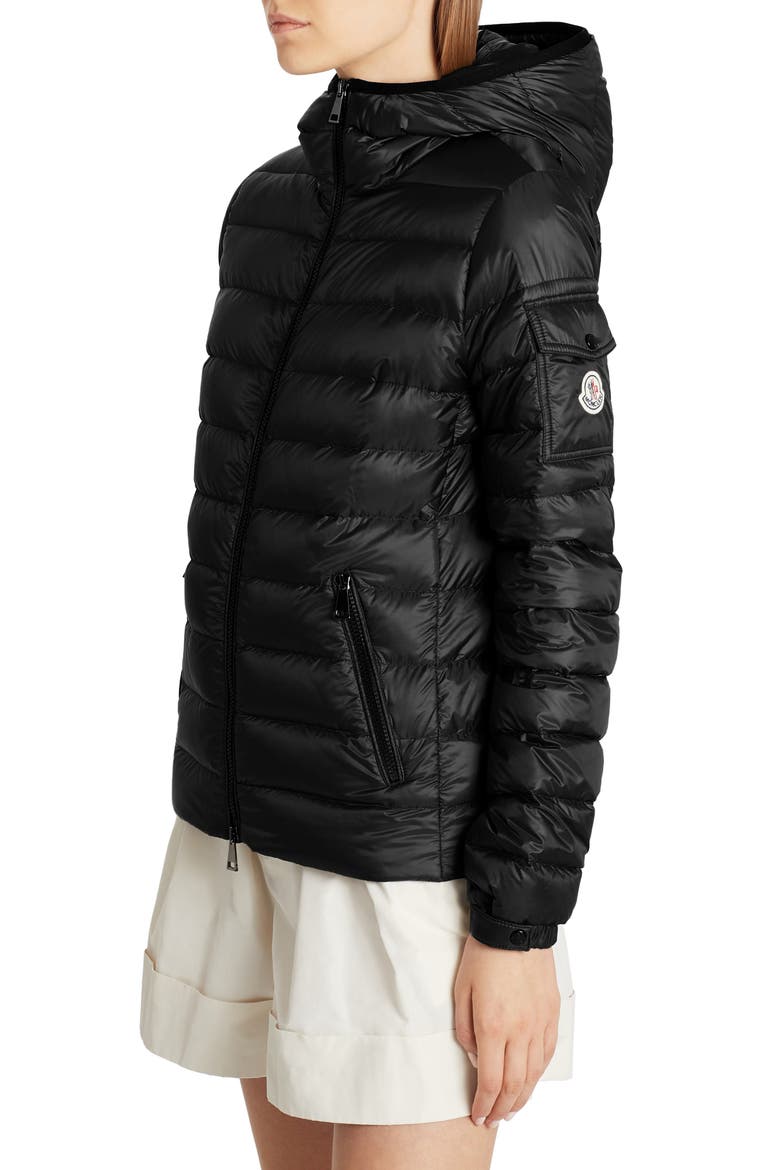 Bles Water Resistant Lightweight Down Puffer Jacket, Alternate, color, BLACK