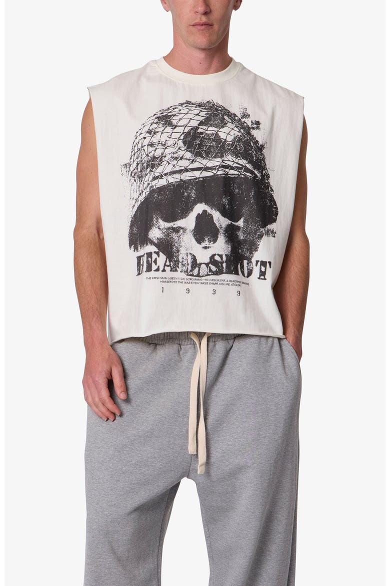 Head Shot Graphic Tank, Main, color, OFF WHITE