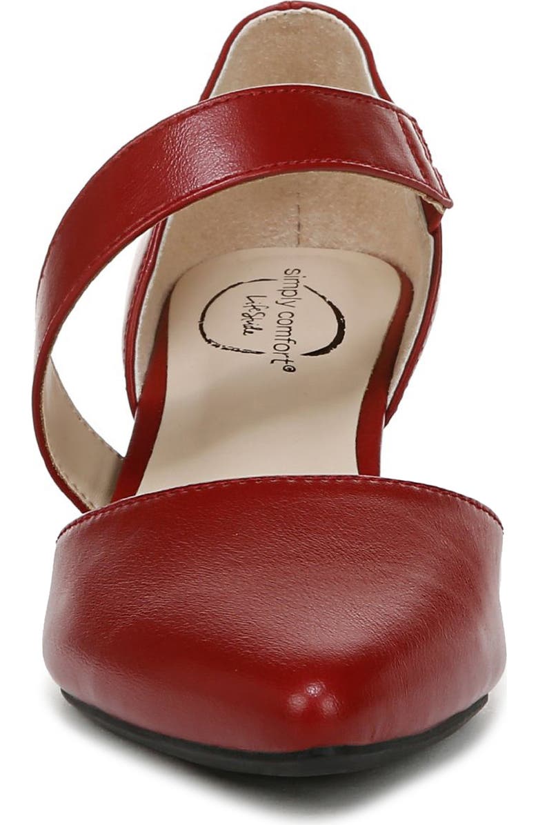 LifeStride Mika Pointed Toe Pump, Alternate, color, Dark Red