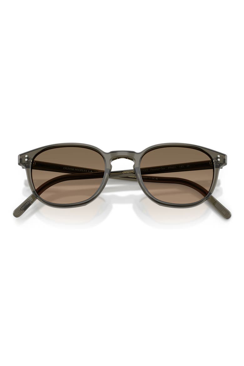 49mm Fairmont Sun Polarized Round Sunglasses, Alternate, color, INKWELL / SANDSTONE