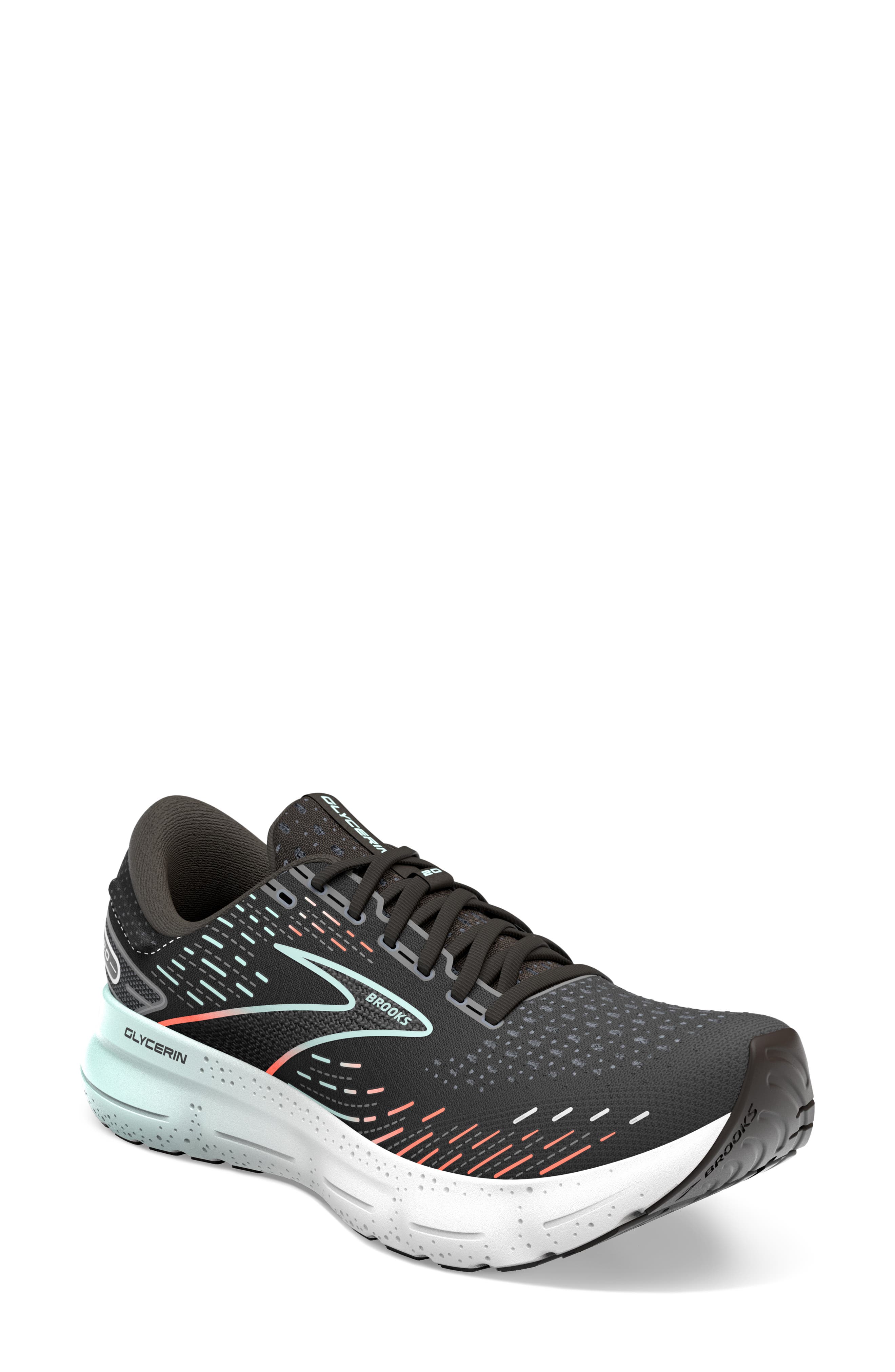 Glycerin 20 Running Shoe, Main, color, BLACK/ RED/ OPAL