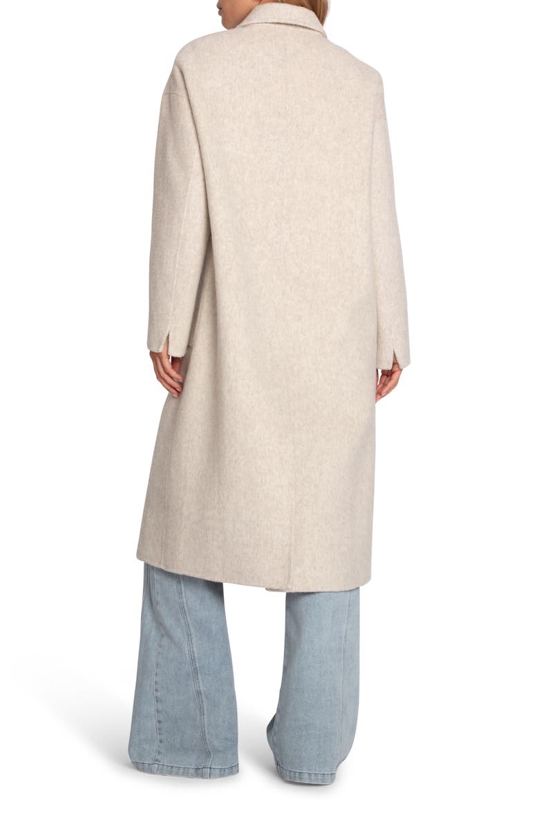 Belle & Bloom Free Love Double Breasted Maxi Coat, Alternate, color, Oat Marle