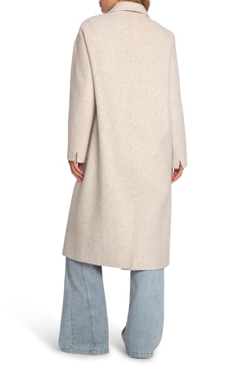 Belle & Bloom Free Love Double Breasted Maxi Coat In Neutral