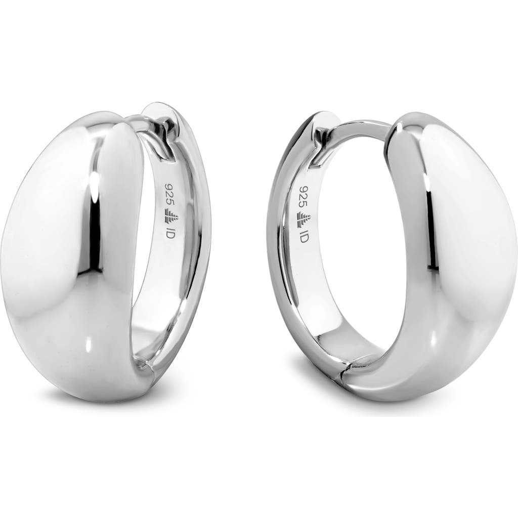 Devata Dome Hoop Earrings In Metallic
