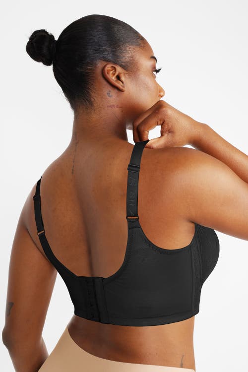 Shapellx Supportive Unlined Lace Underwired Bra In Classic Black