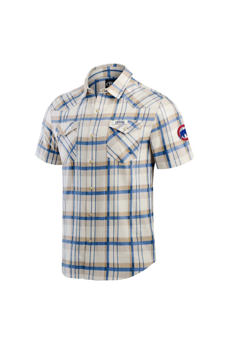 Men's Darius Rucker Collection by Fanatics Royal Chicago Cubs Plaid Full-Snap Shirt, Alternate, color, Royal