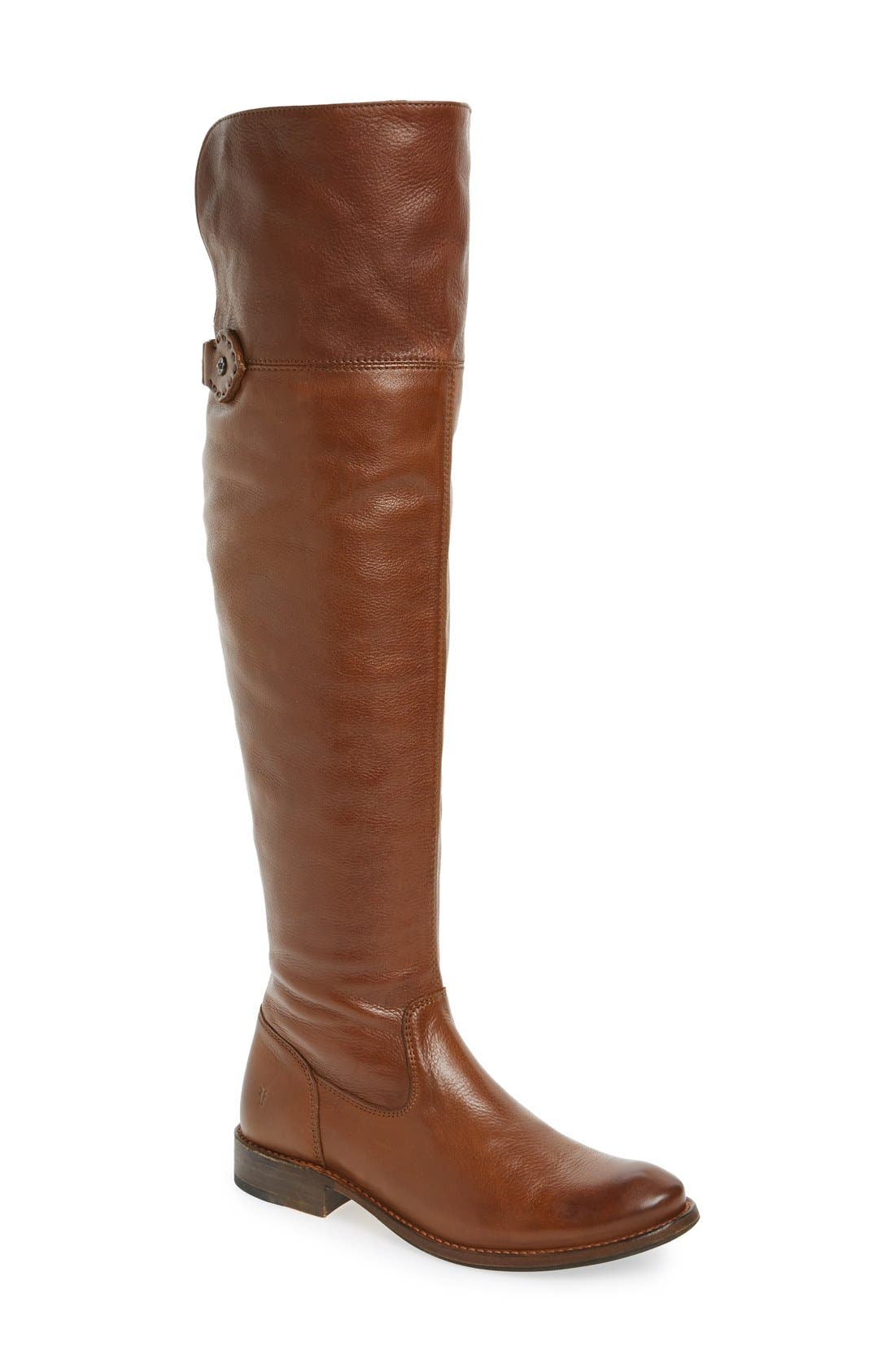 'Shirley' Over the Knee Boot, Main, color, BROWN