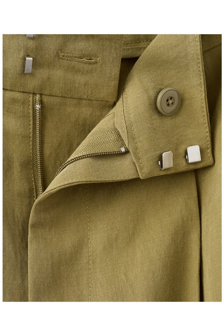 Pleated Baggy Pants, Alternate, color, KHAKI GREEN