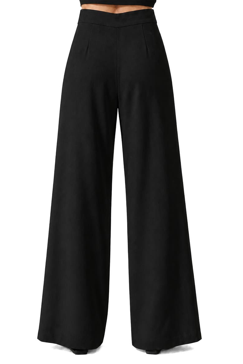 Veronica Wide Leg Pants, Alternate, color, BLACK