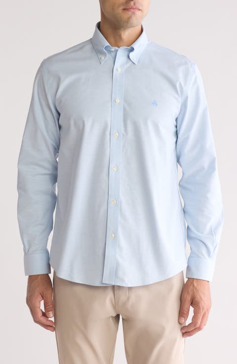 Regular Fit Non-Iron Stretch Button-Down Shirt