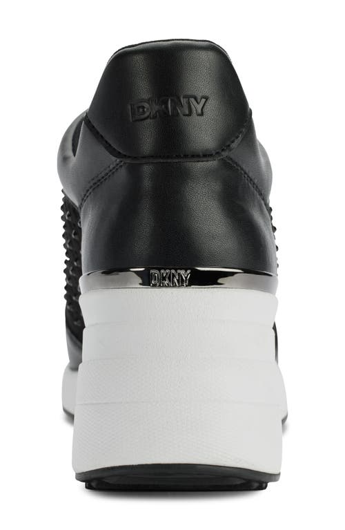 DKNY DKNY KALINDA RHINESTONE WEDGE SNEAKER 