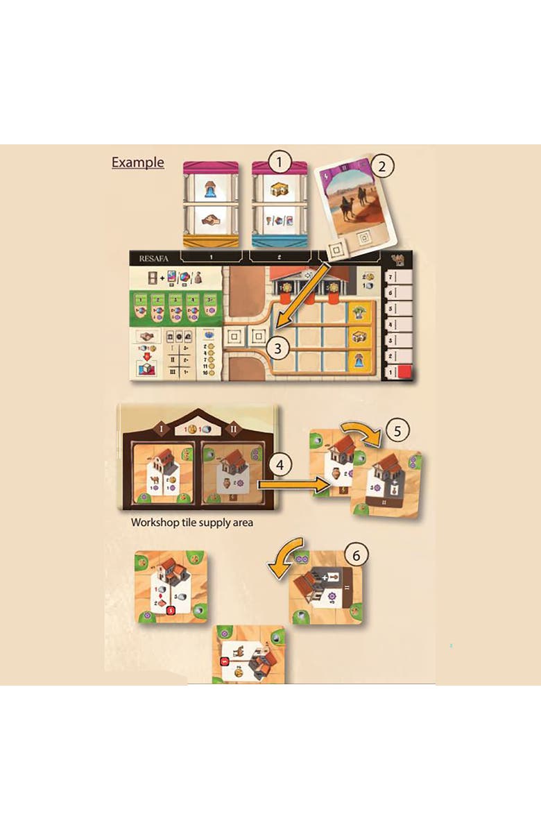 Rio Grande Games Resafa Strategic City Building Board Game, Ages 14+, Alternate, color, Multicolored