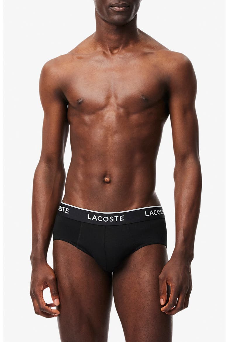 Core Essentials Assorted 3-Pack Stretch Cotton Briefs, Alternate, color, BLACK/ WHITE/ SILVER CHINE