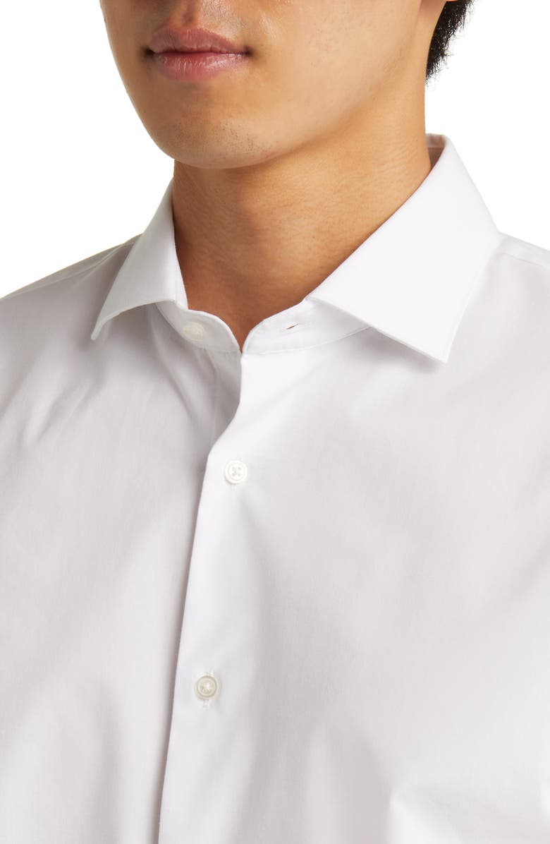 Nordstrom Tech-Smart Traditional Fit Cotton Blend Dress Shirt, Alternate, color, White