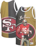 Mitchell & Ness Men's Mitchell & Ness Joe Montana Black/Gold San Francisco 49ers Retired Player Graphic Tank Top