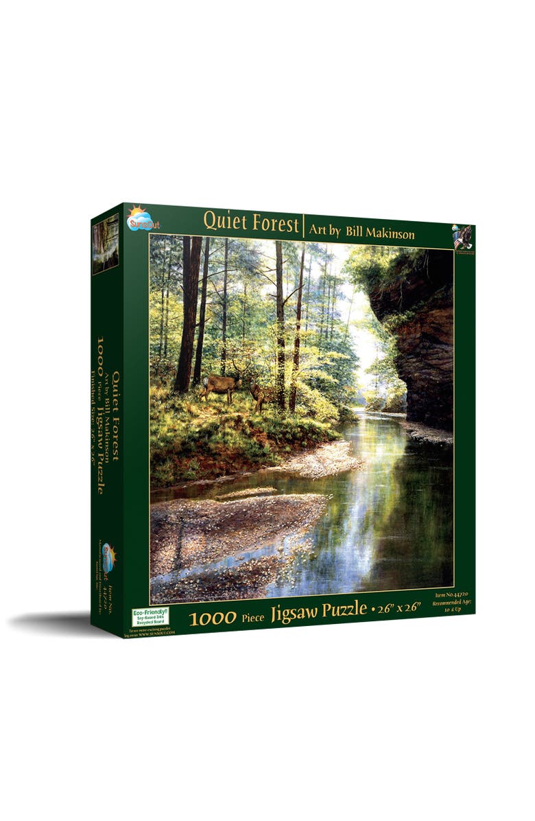 Sunsout Quiet Forest 1000 piece Jigsaw Puzzle for Adults, Main, color, Multicolor