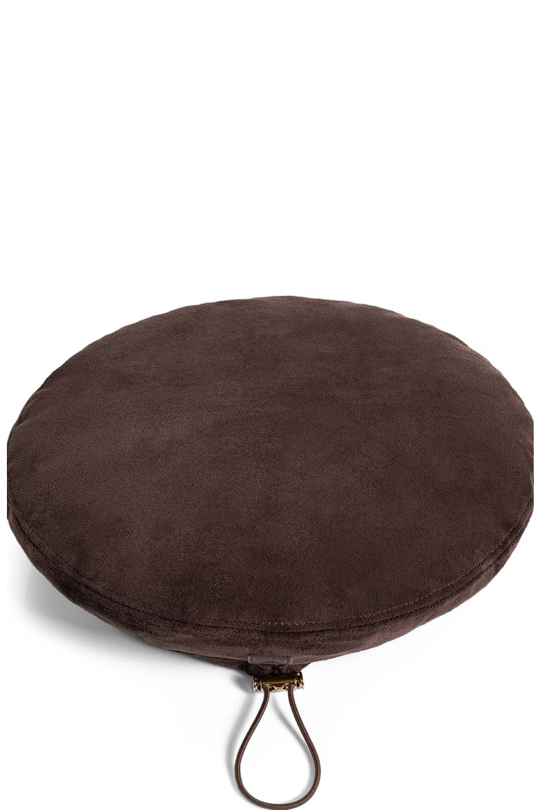 Anya Suede Beret, Alternate, color, Brown