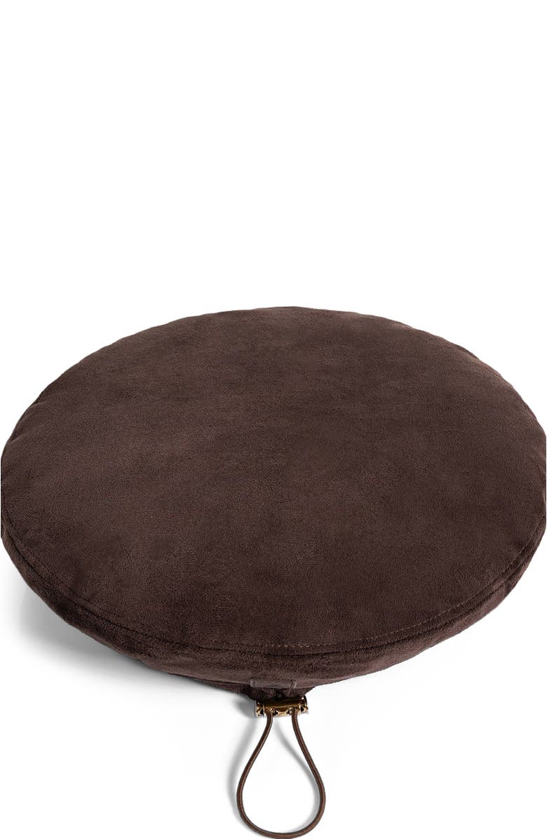 Manière De Voir Anya Suede Beret, Alternate, color, Brown