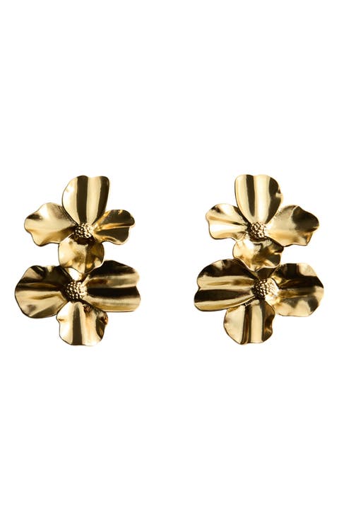 Flower Drop Earrings