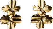 MANGO Flower Drop Earrings