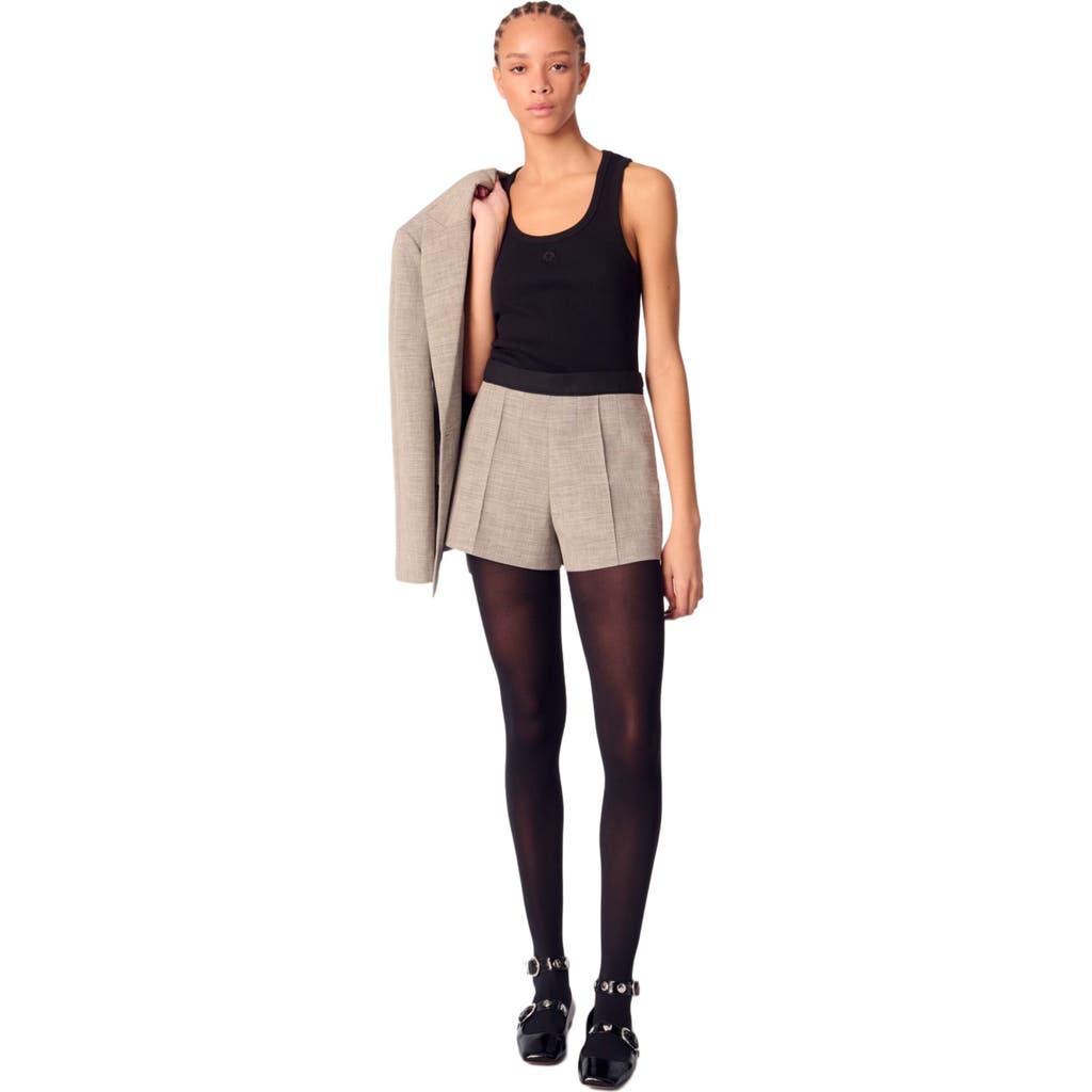 MAJE MAJE SUIT SHORTS WITH DARTS