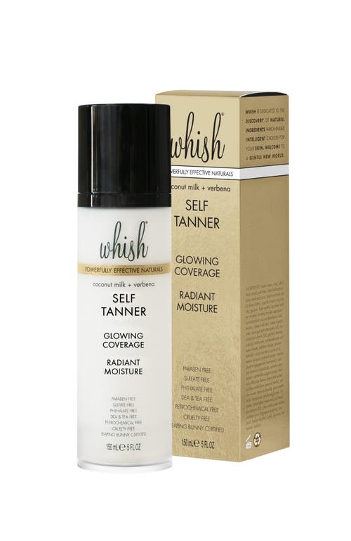 Whish Beauty Coconut Milk + Verbena Self Tanner Lotion In Transparent