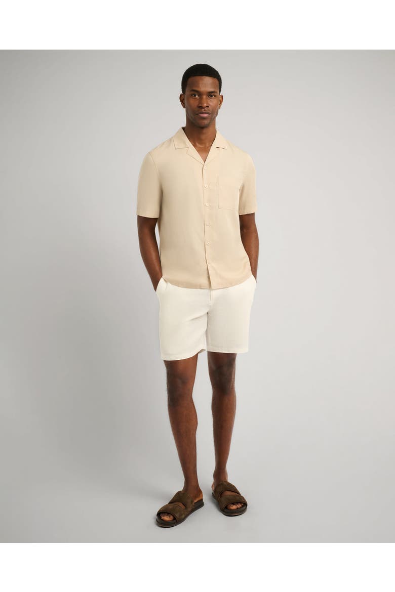 Lyocell Vacation Shirt, Alternate, color, STONE