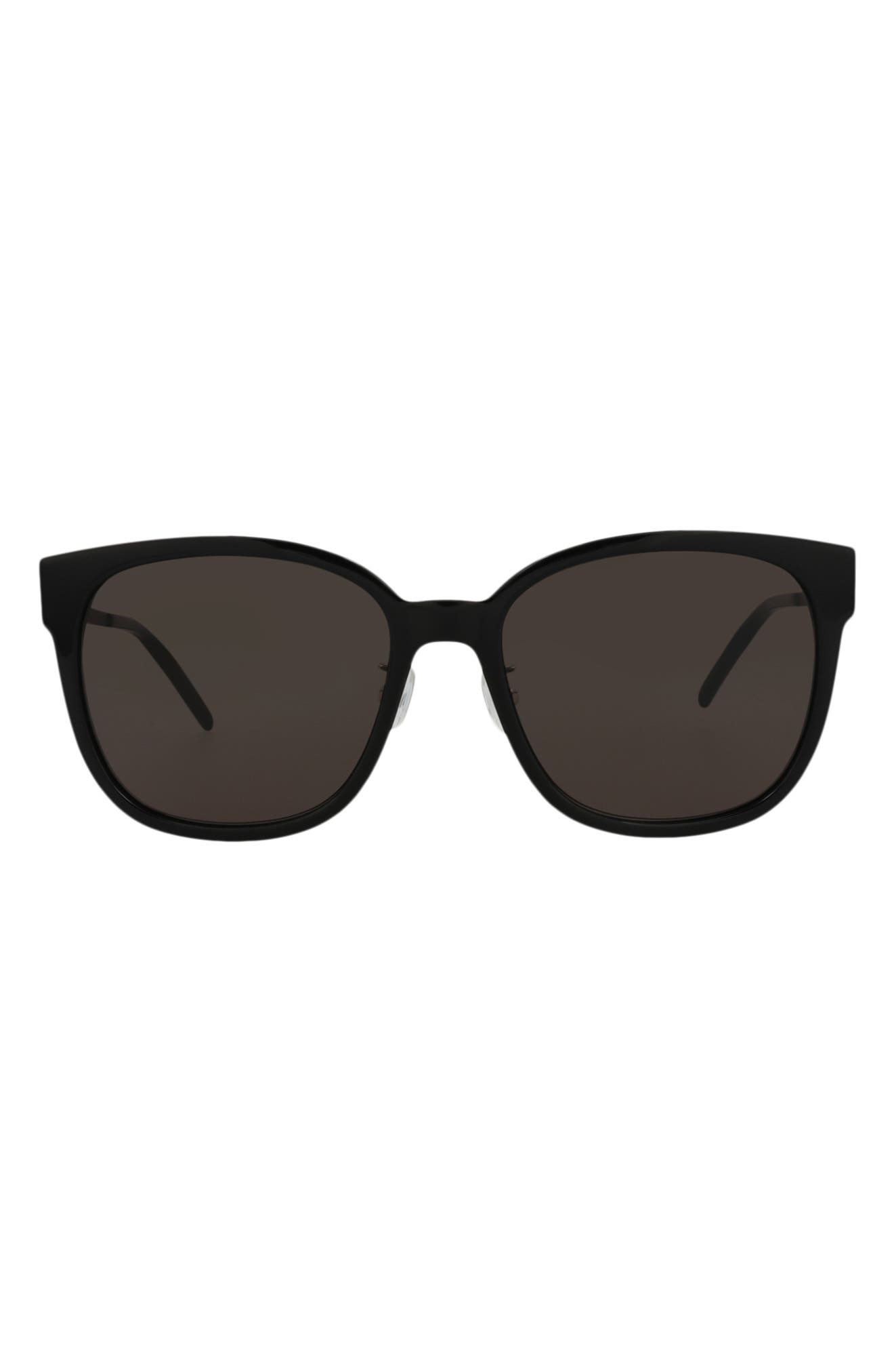 Saint Laurent 57mm Square Sunglasses