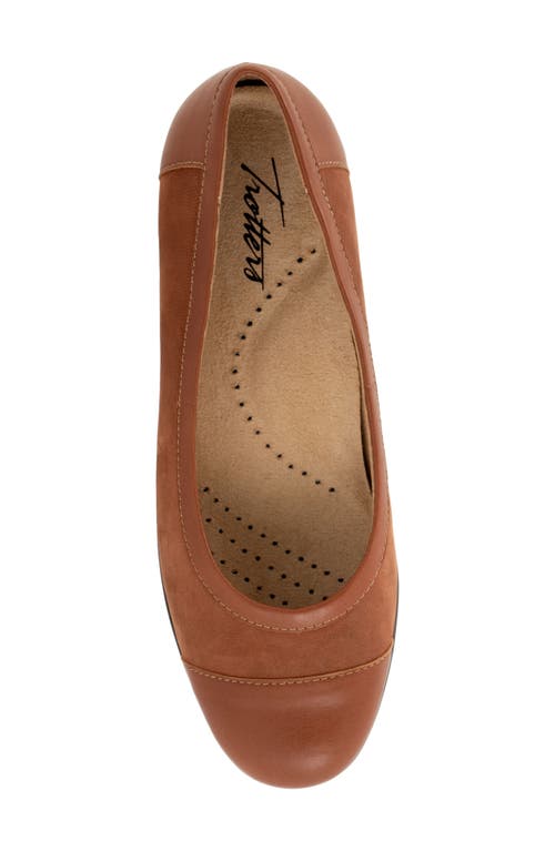 Trotters Delmara Cap Toe Slip-on In Luggage Nubuck