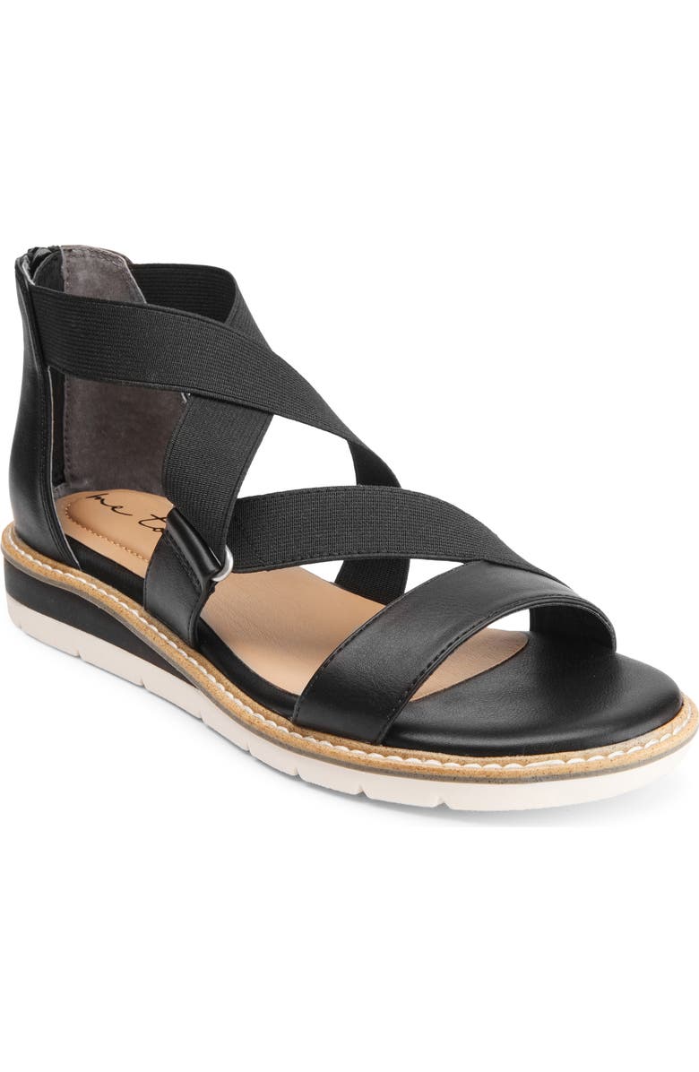 Me Too Alisa Strappy Sandal, Main, color, Black