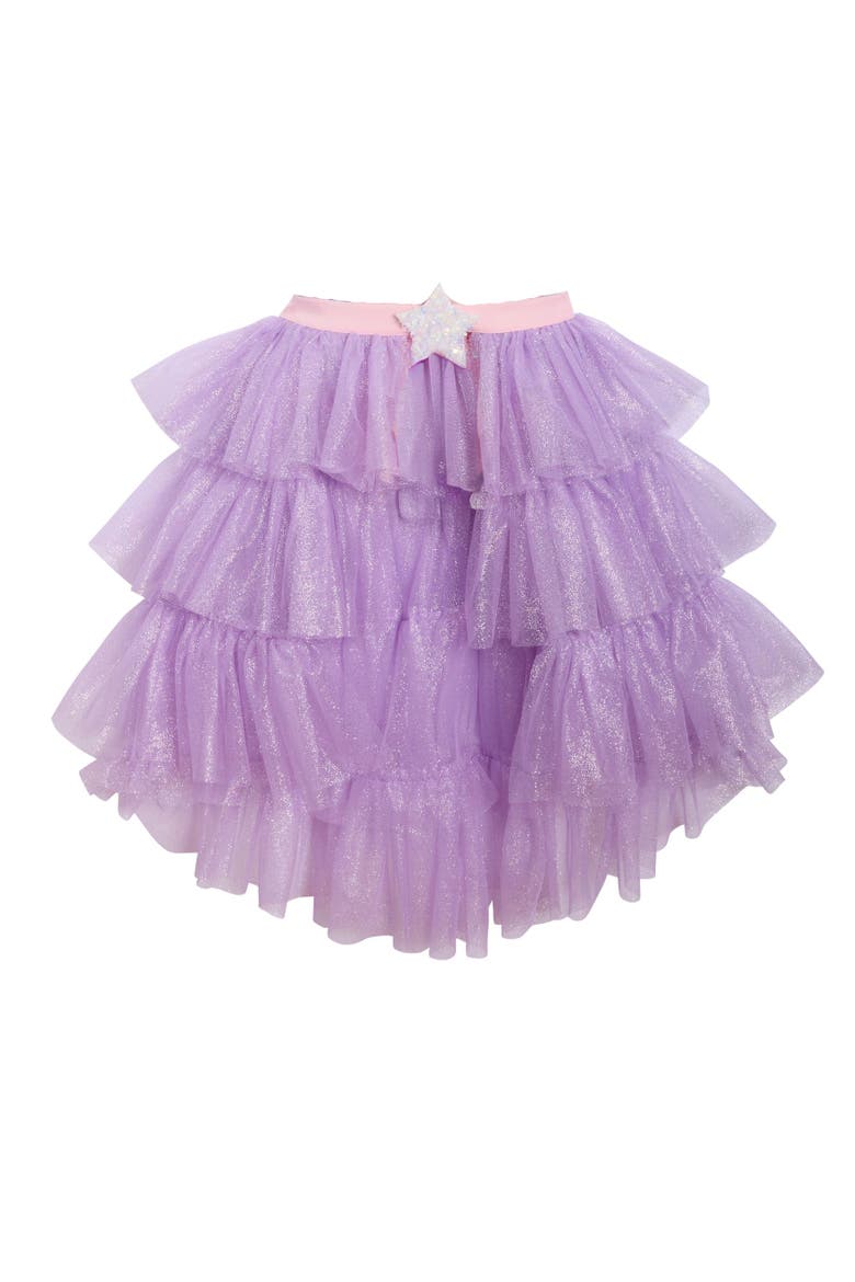 Showgirl Cape Skirt for Girls, Main, color, Purple