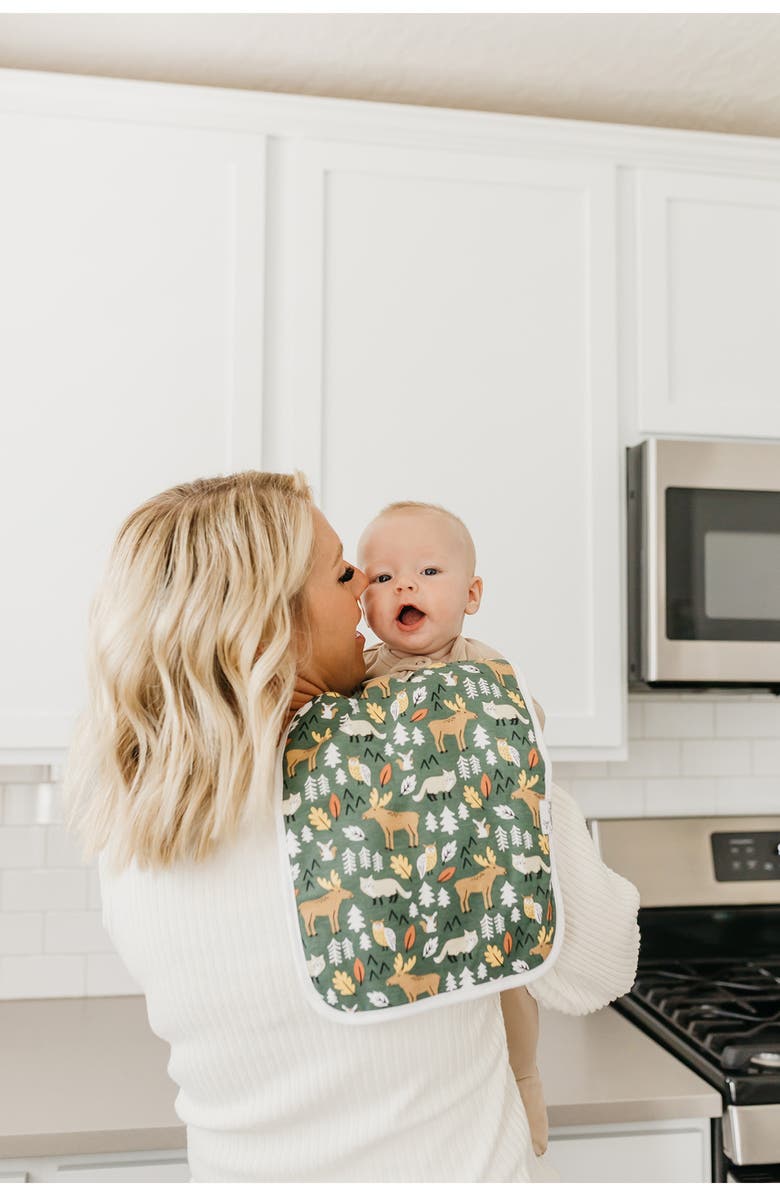 Copper Pearl Assorted 3-Pack Print Cotton Burp Cloths, Alternate, color,