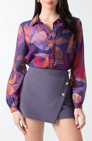 Marciano Autumn Printed Tencel Lyocell Shirt