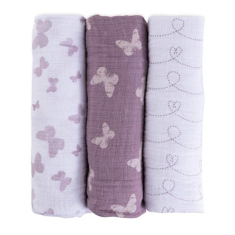 Cotton Muslin Swaddle Blanket 3 Pack
